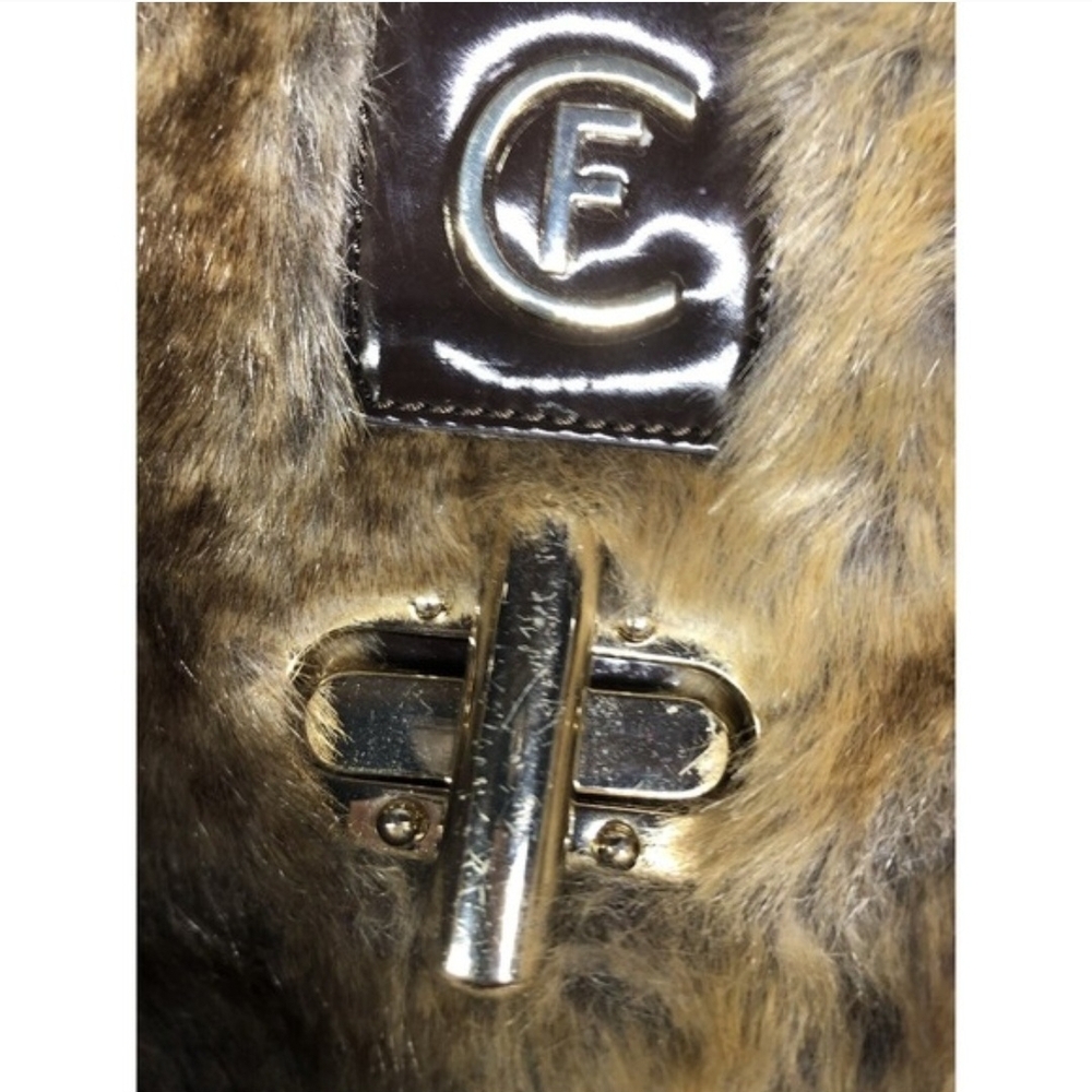 Italian Designer Fur And Leather Bag - Picture 2 of 10